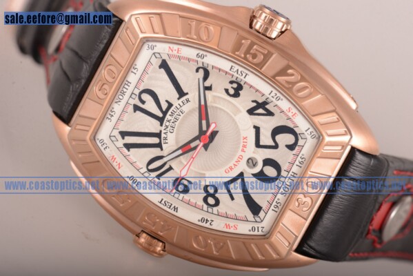 Replica Franck Muller Conquistador Grand Prix Chrono Watch Rose Gold 9900 SC DT GPG
